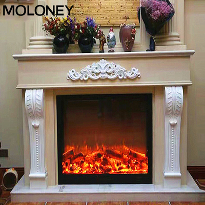 Home Decoration 800mm Huge Fire Surface No Heat Electric Fireplace LED Fire